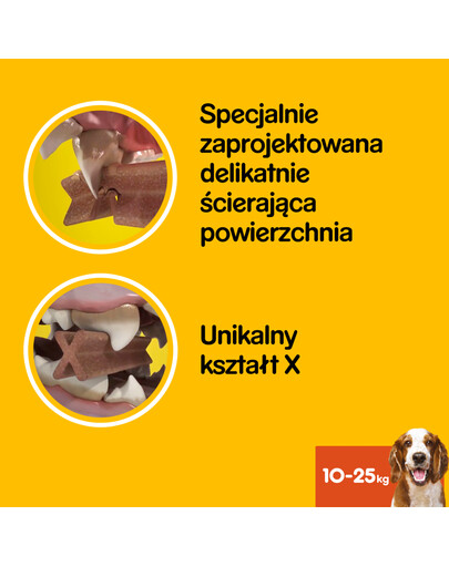 PEDIGREE DentaStix vidēju izmēru šķirņu suņiem 8 X180 g