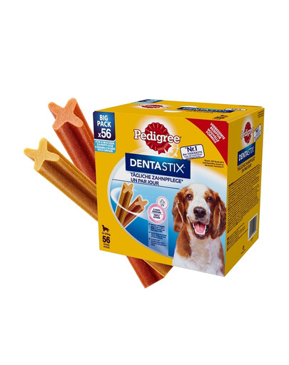 PEDIGREE DentaStix vidēju izmēru šķirņu suņiem 8 X180 g