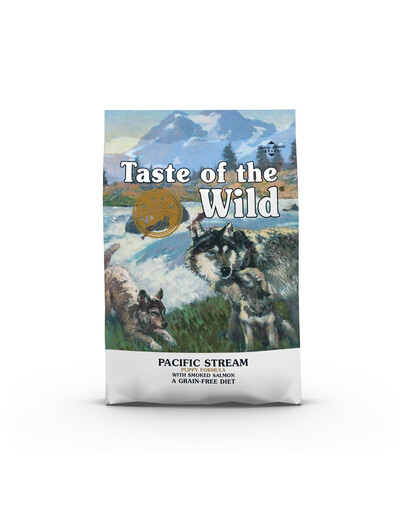 TASTE OF THE WILD Pacific Stream Puppy 5,6 kg ar kūpinātu lasi