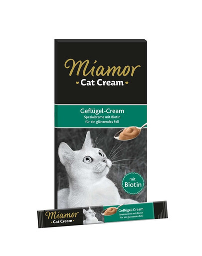 MIAMOR Cat PoultryCream mājputnu gaļas krēms 11x6x15ml