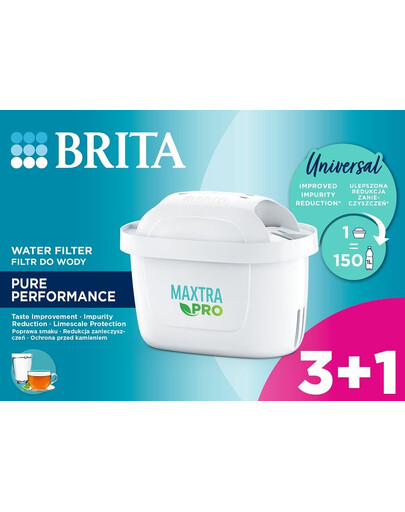 BRITA Filtr do wody MAXTRA PRO Pure Performance 3+1 (4 gab)
