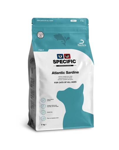 SPECIFIC Cat FQD-F Atlantic Sardine 2 kg Svaiga barība ar sardīnēm un krilu visu vecumu kaķiem