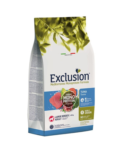 EXCLUSION MonoProtein Noble Grain barība ar tunci lielo šķirņu suņiem 12 kg