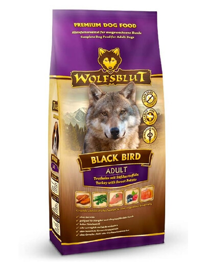 WOLFSBLUT Country Chicken Pieaugušo suņu sausā barība ar vistas gaļu un saldajiem kartupeļiem 12,5 kg