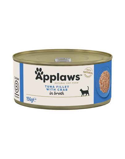 APPLAWS Cat Tuna Fillet with Crab Filet tuncis ar krabjiem 156 g