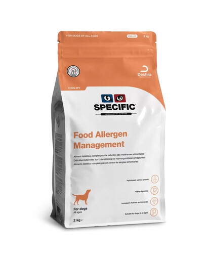 SPECIFIC Dog CDD-HY Food Allergen Management 2 kg hidrolizēta barība visu vecumu suņiem ar pārtikas alerģijām