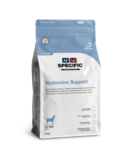 SPECIFIC Dog CED-DM Endokrīnās sistēmas atbalsts 2 kg suņu barība diabēta suņiem