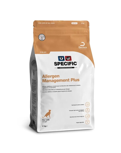 SPECIFIC Cat FOD-HY Allergen Management Plus 2 kg barība kaķēniem un pieaugušiem kaķiem ar jauktu alerģiju