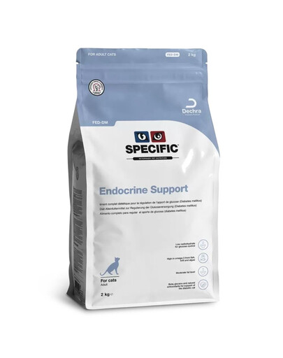 SPECIFIC Cat FED-DM Endocrine Support 2 kg barība kaķiem ar diabētu