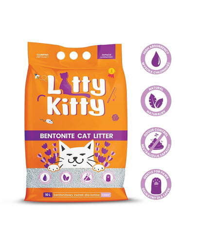LITTY KITTY Bentonīta pakaiši Lavanda 10 l (8 kg)