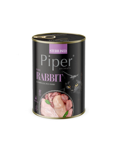 PIPER Sterilizēts ar trusi 400g sterilizētiem kaķiem