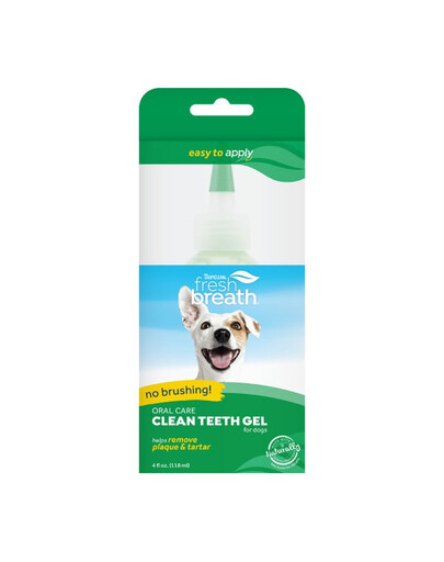 TROPICLEAN Fresh Breath Clean Teeth Oral Care Gel Dog 118ml Mutes higiēnas želeja suņiem