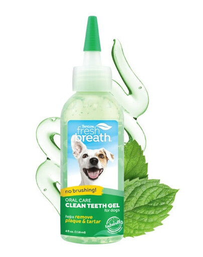 TROPICLEAN Fresh Breath Clean Teeth Oral Care Gel Dog 118ml Mutes higiēnas želeja suņiem