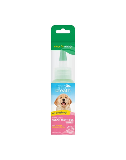 TROPICLEAN Fresh Breath Clean Teeth Oral Care Gel Puppy 59ml mutes dobuma kopšanas želeja kucēniem