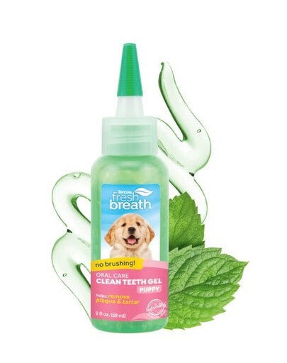 TROPICLEAN Fresh Breath Clean Teeth Oral Care Gel Puppy 59ml mutes dobuma kopšanas želeja kucēniem