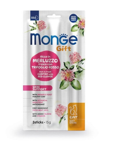 SIMPLY FROM NATURE Cat Adult Skin support sticks Menca ar sarkano āboliņu 15 g