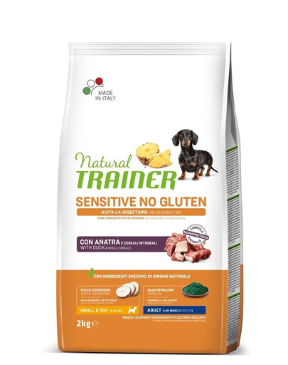 TRAINER Natural Sensitive No Gluten Small Toy Adult ar pīli 2kg