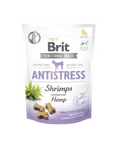 BRIT Care Dog Functional Snack Shrimp Antistress 150g garneļu našķis pret stresu