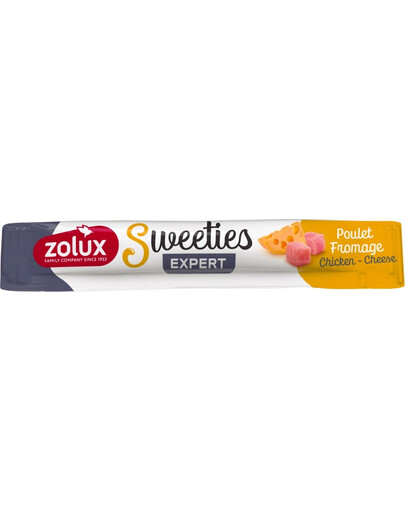 ZOLUX SWEETIES krēma kārums suņiem ar vistas gaļu un sieru 14 g