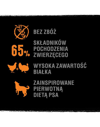" CRAVE kanna 400 g - vistas un tītara pastēte (pilnvērtīga mitrā barība pieaugušiem suņiem bez graudiem) "
