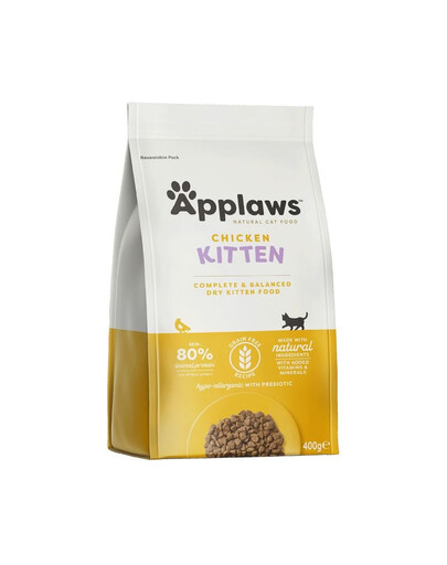 APPLAWS Cat Kitten Chicken 400g ar vistas gaļu