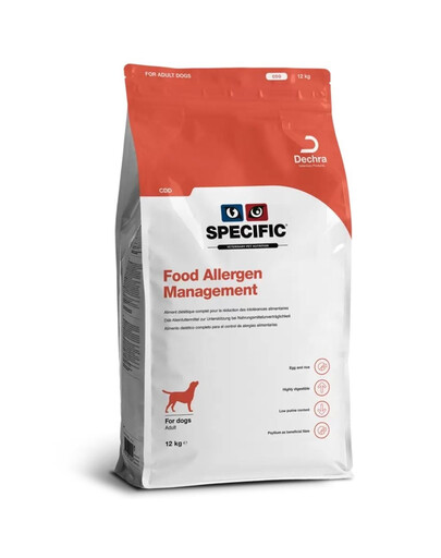 SPECIFIC Dog CDD Food Allergen Management 12 kg barība suņiem ar pārtikas alerģijām