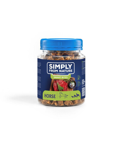 SIMPLY FROM NATURE Smart Bites Zirga gaļas treneri suņiem 130 g