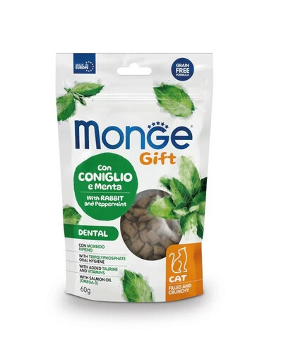 MONGE Cat Adult Dental Trusis ar piparmētru 60 g