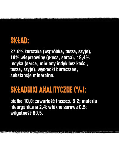 " CRAVE kanna 400 g - vistas un tītara pastēte (pilnvērtīga mitrā barība pieaugušiem suņiem bez graudiem) "