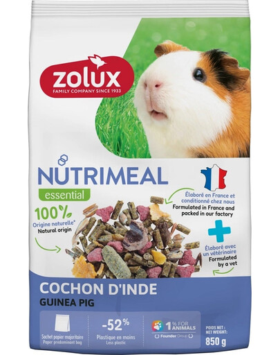 ZOLUX NUTRIMEAL 4 jūrascūciņu barības maisījums 850 g