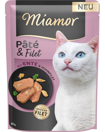 MIAMOR pastēte un fileja ar pīles gabaliņiem 85 g