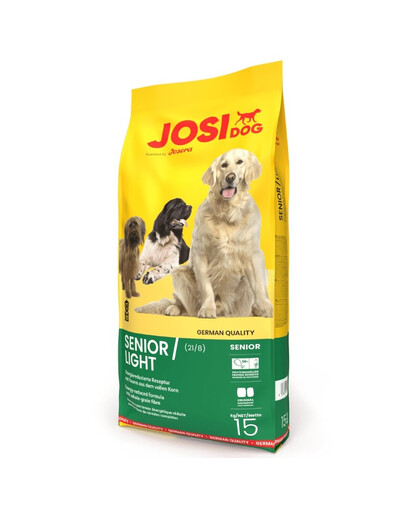 JOSERA JosiDog Senior Light 15 kg vecākiem un mazāk aktīviem suņiem