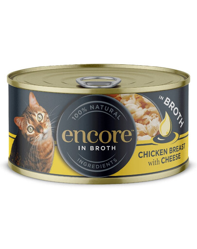 ENCORE Cat vistas gaļa ar sieru buljonā kaķiem 16x70g