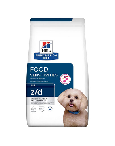 HILL'S Prescription Diet Canine z/d Mini Food Sensitivities 6 kg dla psów małych ras z wrażliwym układem pokarmowym