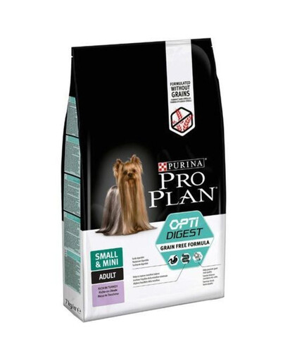 PURINA PRO PLAN barība pieaugušiem suņiem bez graudiem, maziem un miniatūriem suņiem ar jutīgu gremošanas sistēmu 7 kg