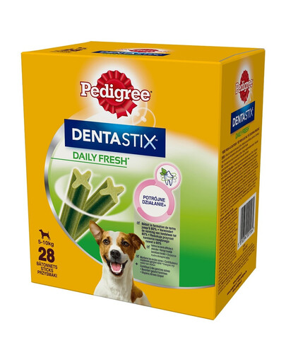 PEDIGREE DentaStix Daily Fresh vistas gaļas garšas našķi mazo šķirņu suņiem 16x110g