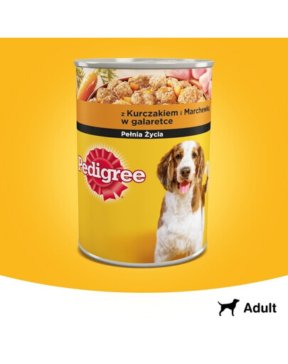 Pedigree konservi ar vistas gaļu un burkāniem želejā 400 g