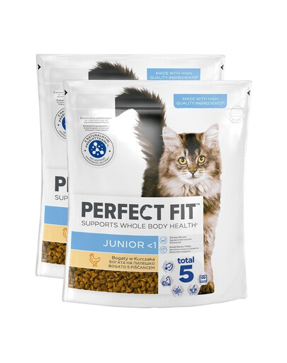 PERFECT FIT (Junior) 2x750 g Vistas bagāta sausā barība kaķēniem