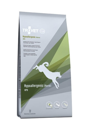 TROVET Plus Hypoallergenic Horse HPD su zirga gaļu suņiem 10 kg