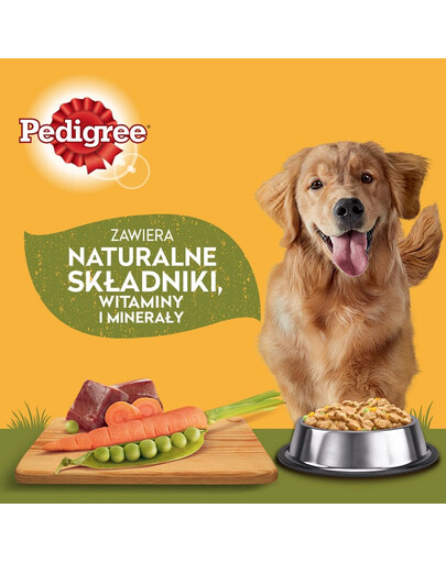 Pedigree konservi ar vistas gaļu un burkāniem želejā 400 g