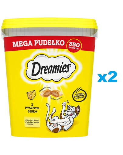 DREAMIES Mega Box 2x350g kārba ar garšīgu sieru kaķiem