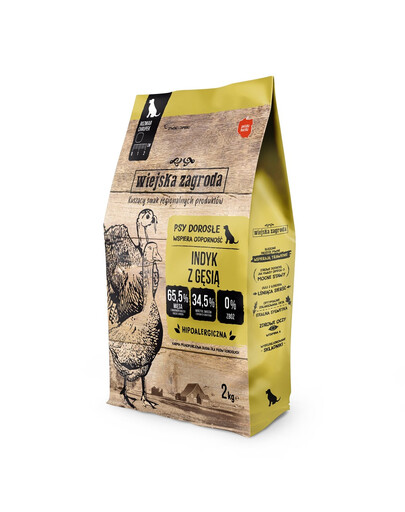 WIEJSKA ZAGRODA Tītara gaļa ar zosi 2 kg