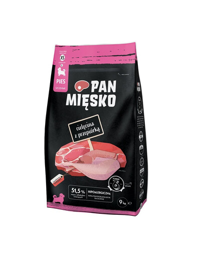 PUPPY MEAT Teļa gaļa ar paipalu kucēnu kraukšķiem XS 9 kg