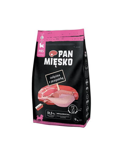 PUPPY MEAT Teļa gaļa ar paipalu kucēnu kraukšķiem L 9 kg