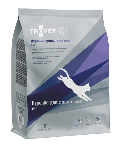 TROVET Hypoallergenic Rabbit RRD kaķim 2,5 kg