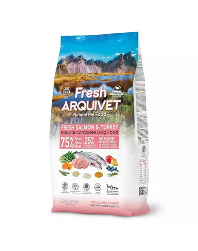 Fresh Półwilgotna karma dla psa łosoś z indykiem 10 kg