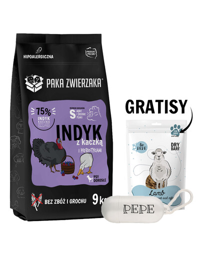 PAKA ZWIERZAKA Seventh Heaven Karma sausais tītars un pīle Mini 9 kg + maisiņi un gaļas kārums BEZMAKSAS