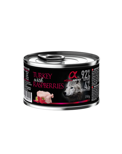 Turkey with raspberries Indyk z malinami 150 g x 12 szt.
