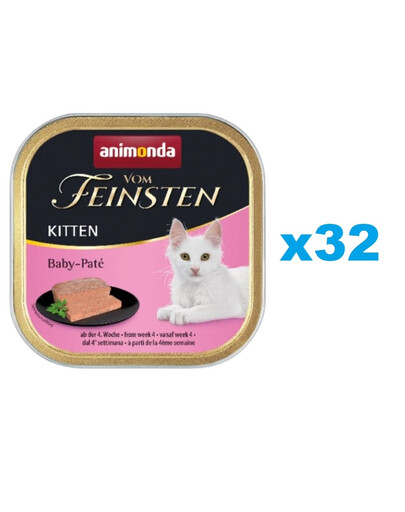 ANIMONDA Vom Feinsten Kitten Baby Pate pasta mięsna 32x100 g
