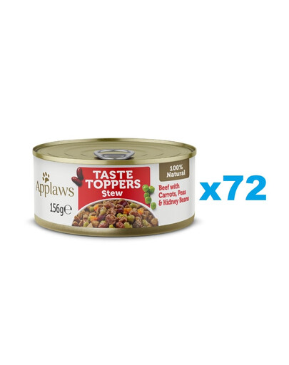 APPLAWS Taste Toppers Gulasz z wołowiną, marchewkami i groszkiem 72x156 g